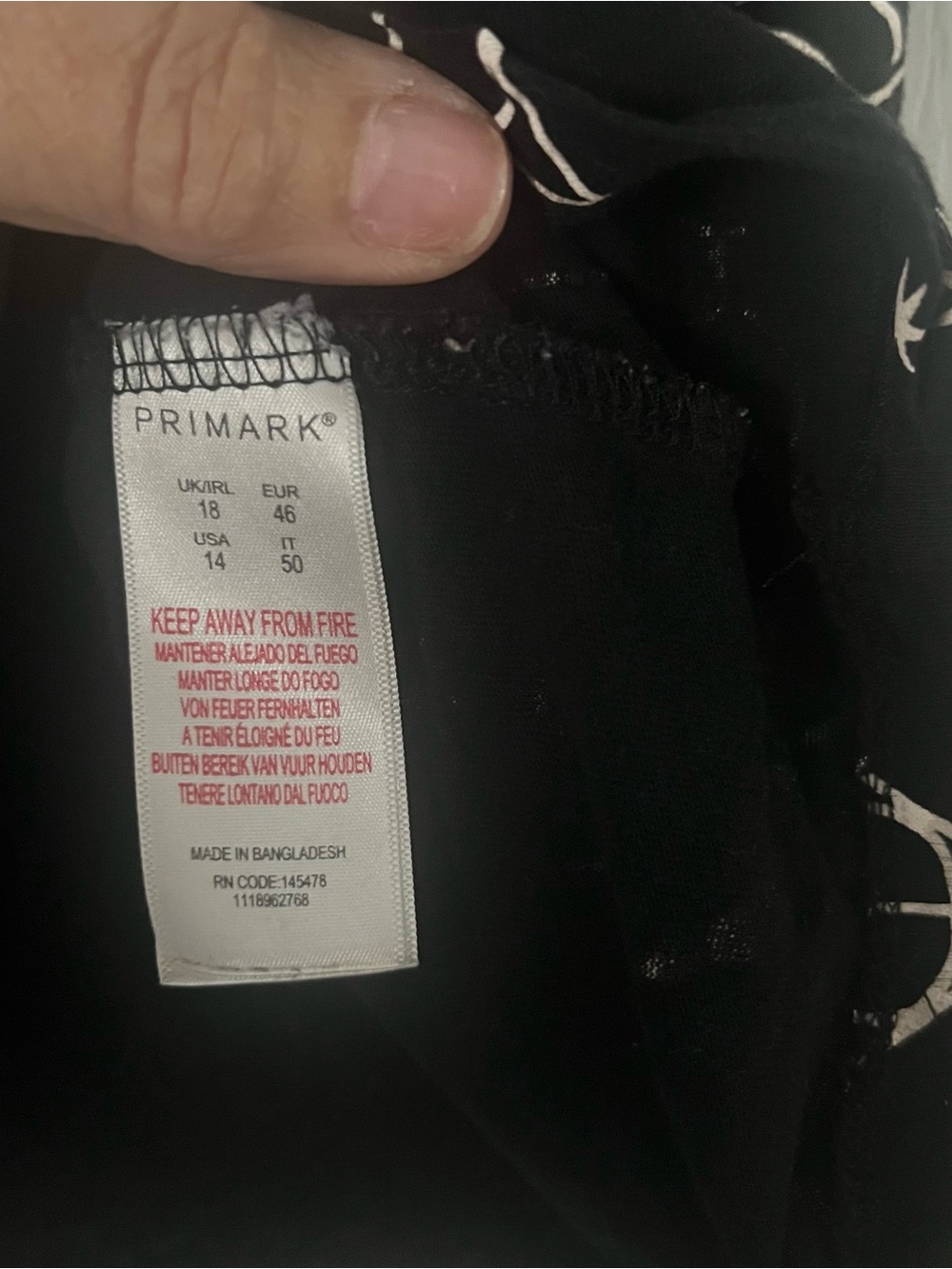Primark Harry Potter All Over Print Tee – Deathly Hallows & Symbols – Size 14 - Picture 5 of 6
